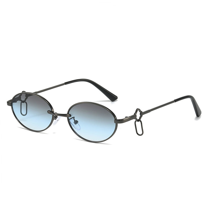 Vintage-inspirierte runde Rahmen-Sonnenbrille Karnz