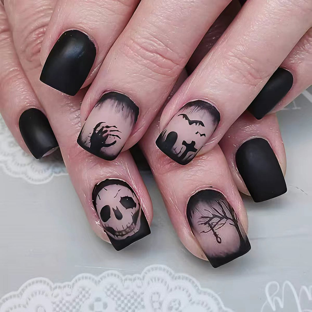 Kreative Kunstnägel Im Faszinierenden Halloween-Design Karnz