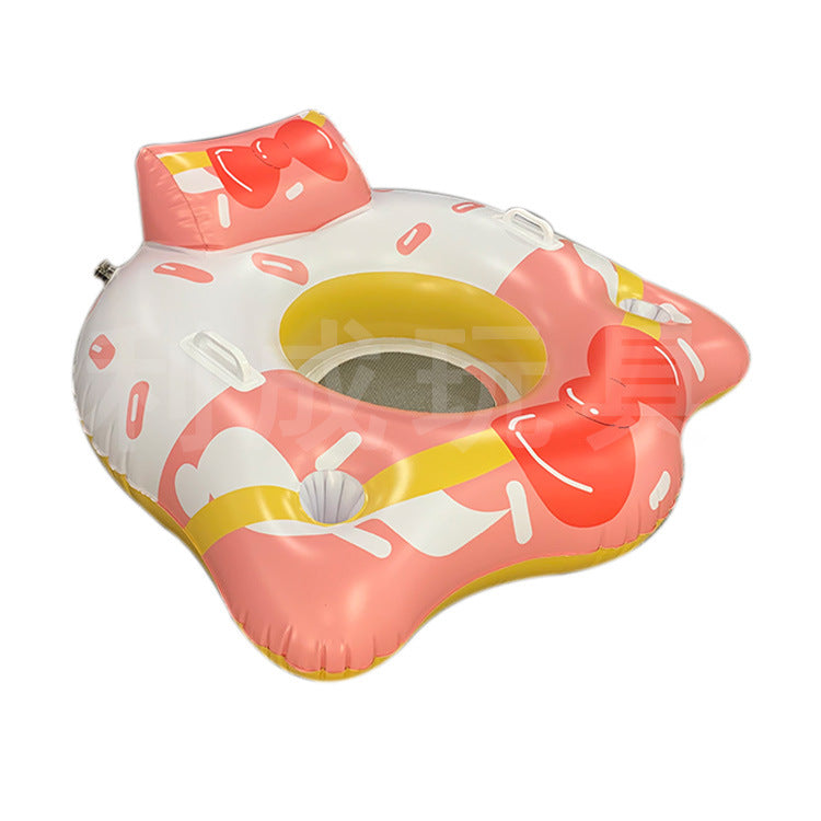 Unisex Aufblasbarer Wassersitz mit integriertem Getränkehalter Karnz