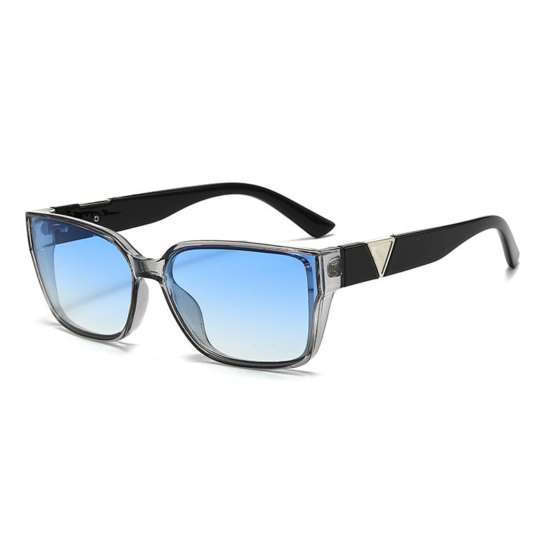 Damen Oversized quadratische Sonnenbrille mit eleganten Akzenten Karnz
