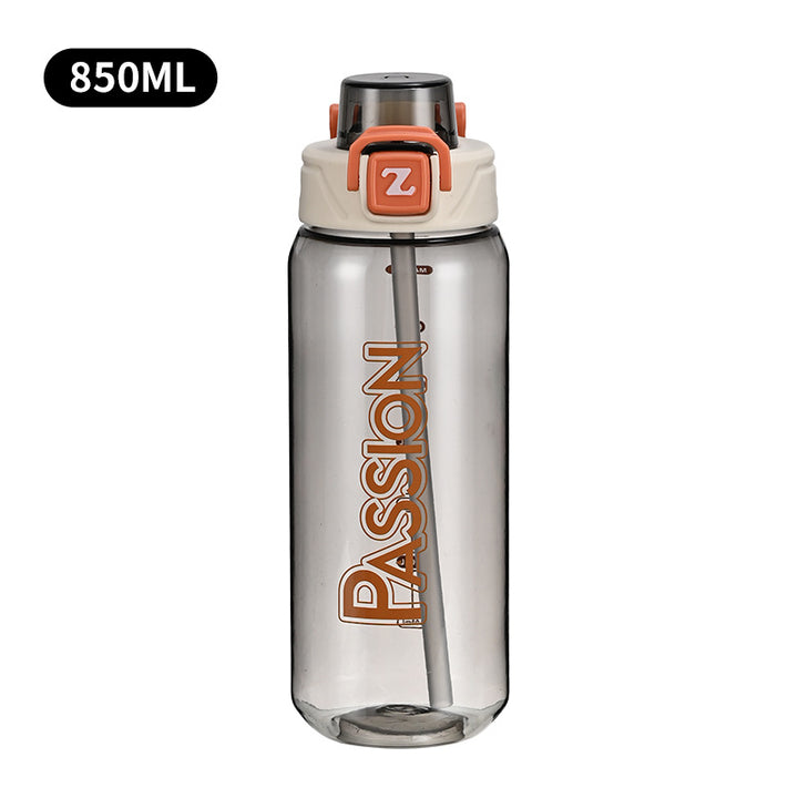 Damen Trinkflasche mit integriertem Messsystem und Flip-Top-Verschluss Karnz