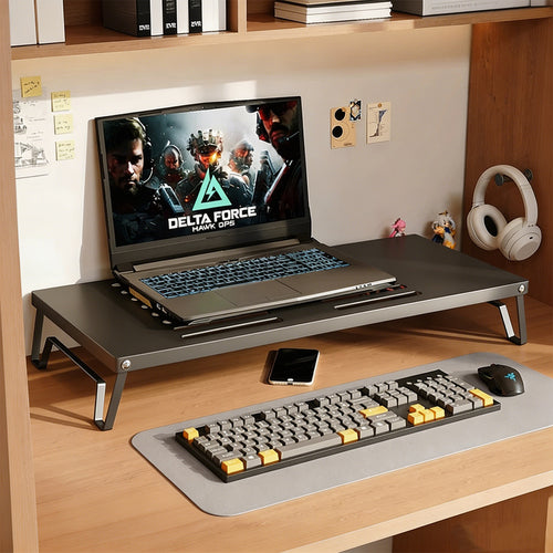 Ergonomischer belüfteter Metall-Laptop-Ständer mit Untertisch-Speicher