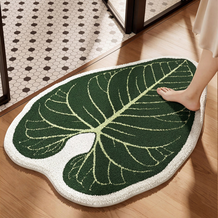 Blattförmige Badematte