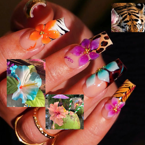 Floral Art Press-On Nagelspitzen Karnz