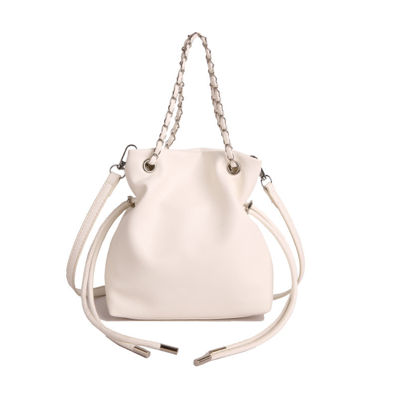 WoChic Lässige Leder Bucket Bag Karnz
