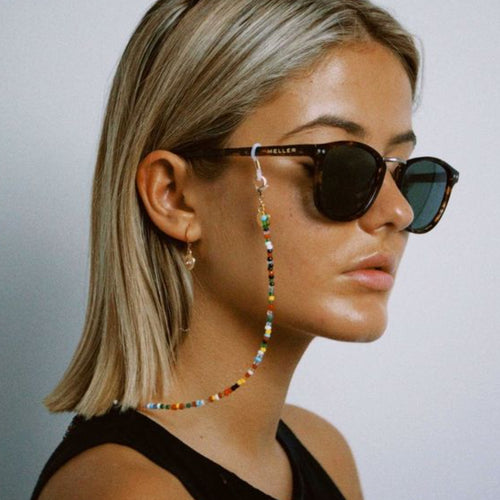 Multi-Farben Perlen Brillenhalter Kette Karnz