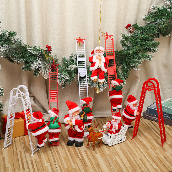 Lustige Weihnachtsmann Deko Figur Karnz