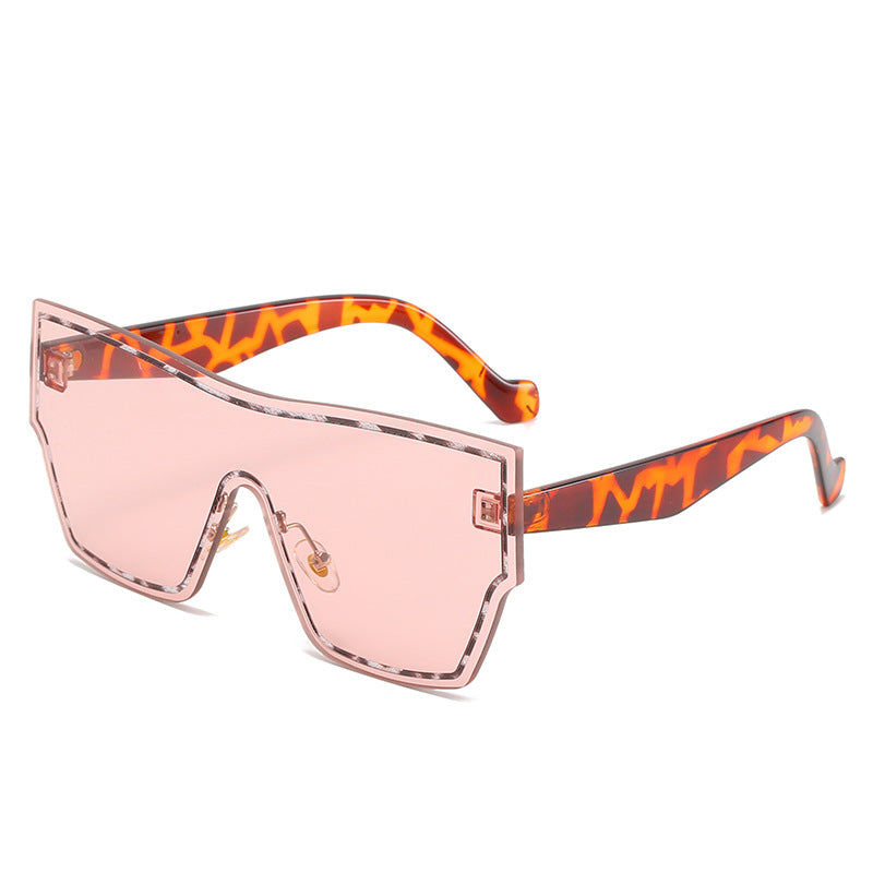 Damen futuristische Oversized-Wraparound-Sonnenbrille Karnz