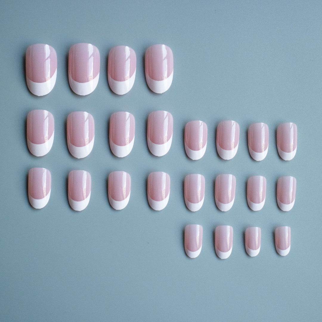 Elegantes französisches Tipp-Acryl-Nagelkunst-Set