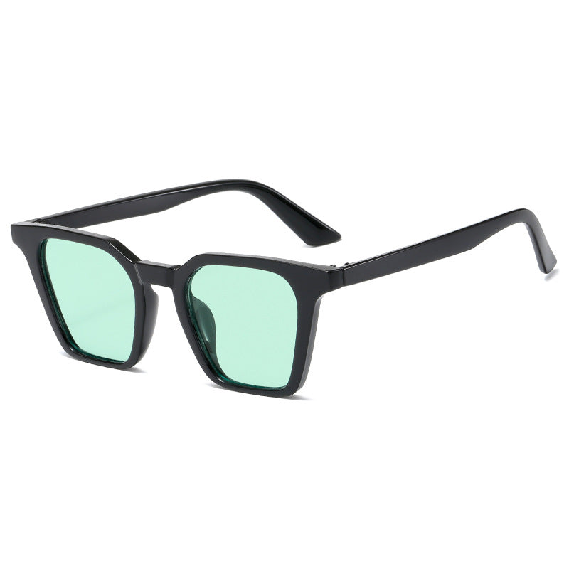 Damen quadratische Sonnenbrille mit markantem Schilddesign und UV-Schutz Karnz