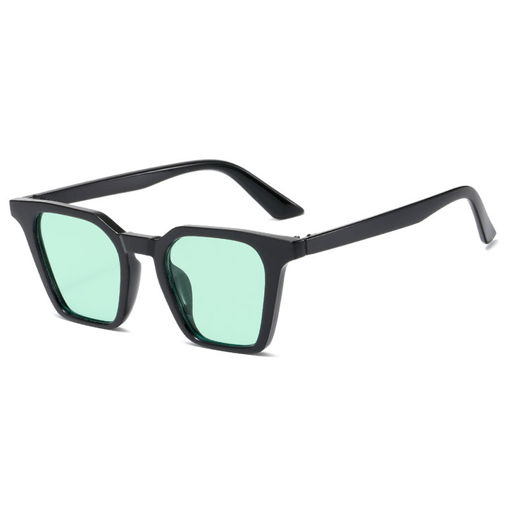 Damen quadratische Sonnenbrille mit markantem Schilddesign und UV-Schutz Karnz