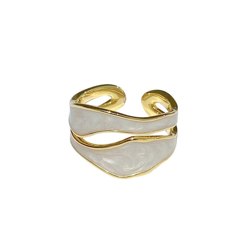 Eleganter Doppelring mit Organischem Design Karnz