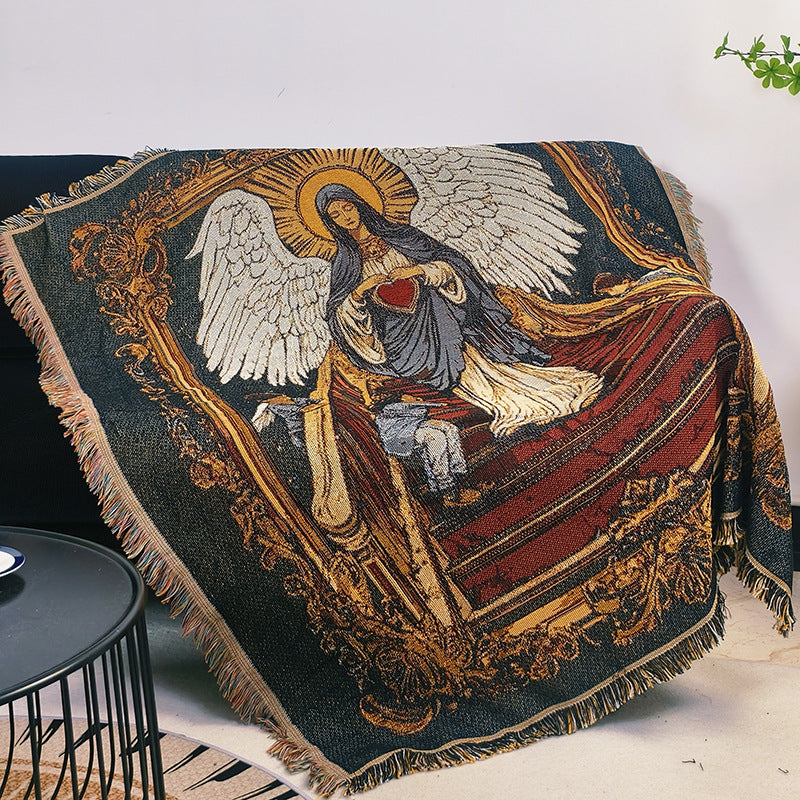 Künstlerischer religiöser Wandteppich-Wurfdecke