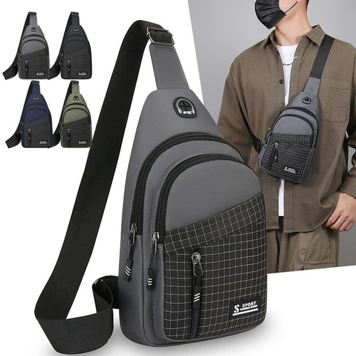Kompakte Multi-Taschen Sport-Sling-Tasche