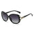 Damen glamouröse Oversize-Sonnenbrille Karnz