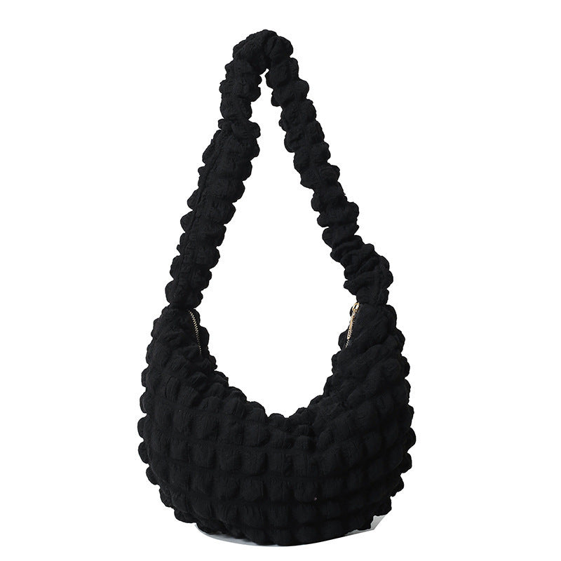 Texturiertes Stoff-Hobo-Bag Karnz