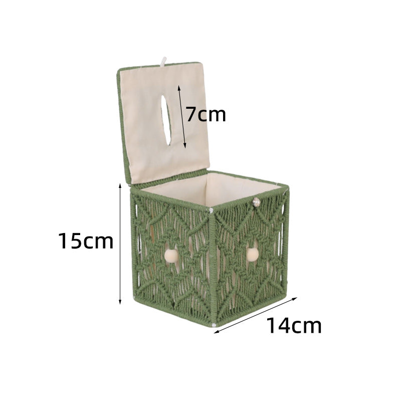 Makramee Aufbewahrungsbox Karnz