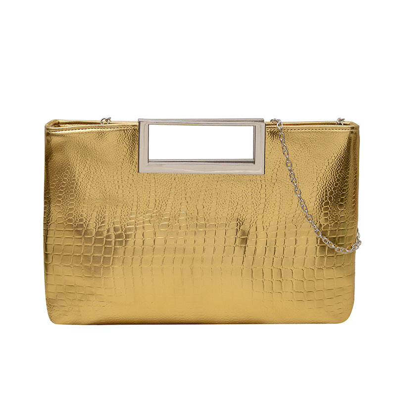 Elegante Krokodilprägung Abendtasche