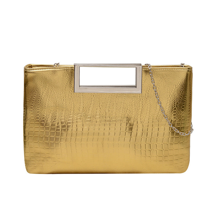 Elegante Krokodilprägung Abendtasche