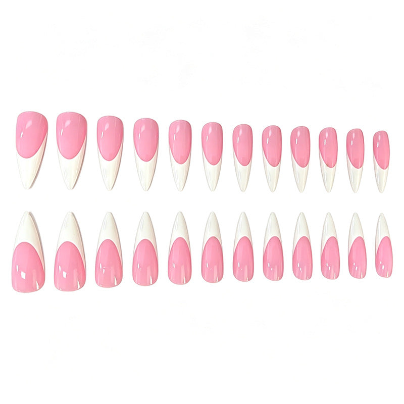 Elegantes französisches Spitzen-Nageldesign Karnz