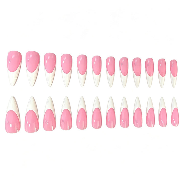 Elegantes französisches Spitzen-Nageldesign Karnz