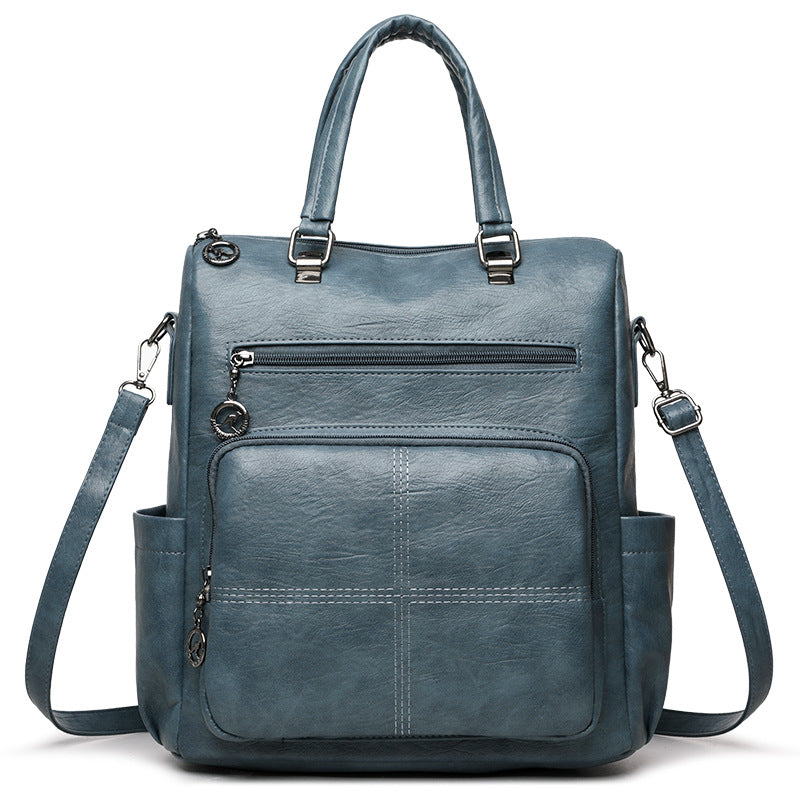 Stilvoller Multi-Funktions-Leder-Rucksack Karnz