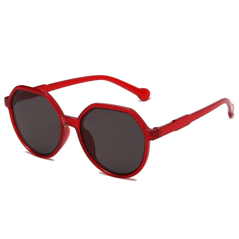 Damen modische Sonnenbrille mit markantem Achteck-Design Karnz