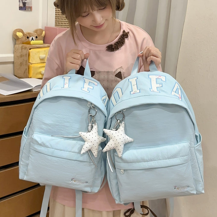 Stylische Freizeit-Rucksack mit Sternanhänger Karnz