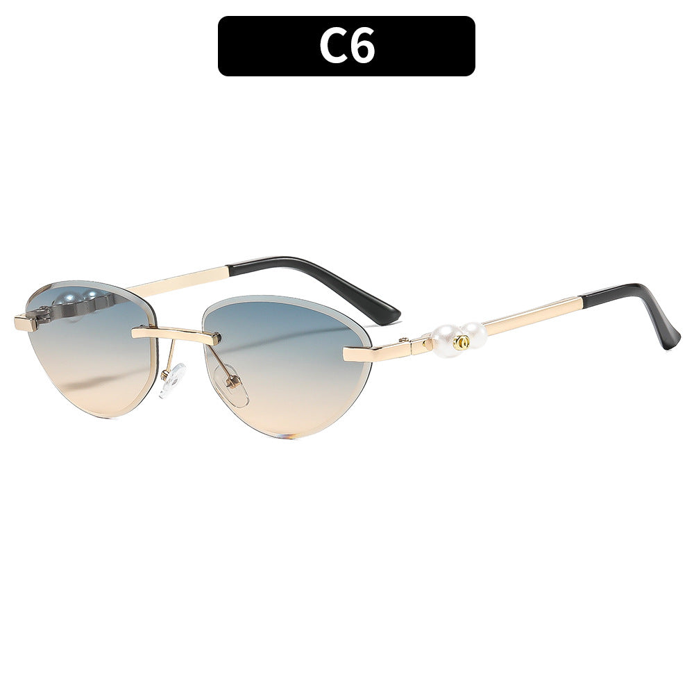 Luxuriöse dekorative Katzenaugen-Sonnenbrille