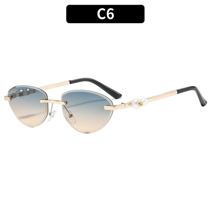 Luxuriöse dekorative Katzenaugen-Sonnenbrille