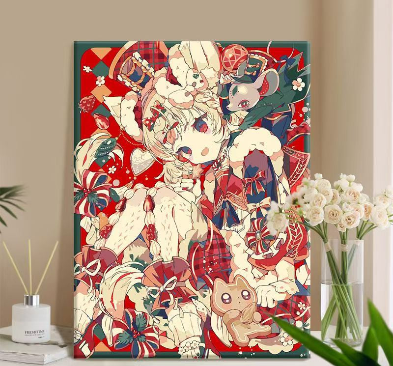 Verspielt Anime-Themen Canvas Kunstdruck Karnz