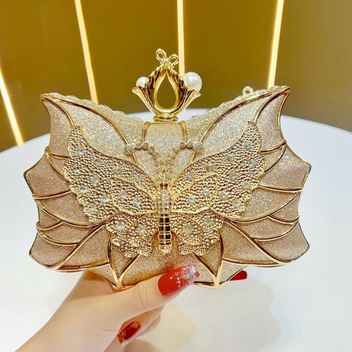 Schmetterlings-inspirierte Abend-Clutch