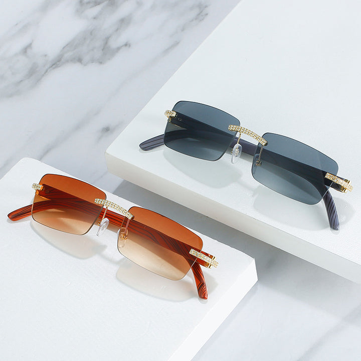 Damen elegante Sonnenbrille mit einzigartigem Rahmen Karnz