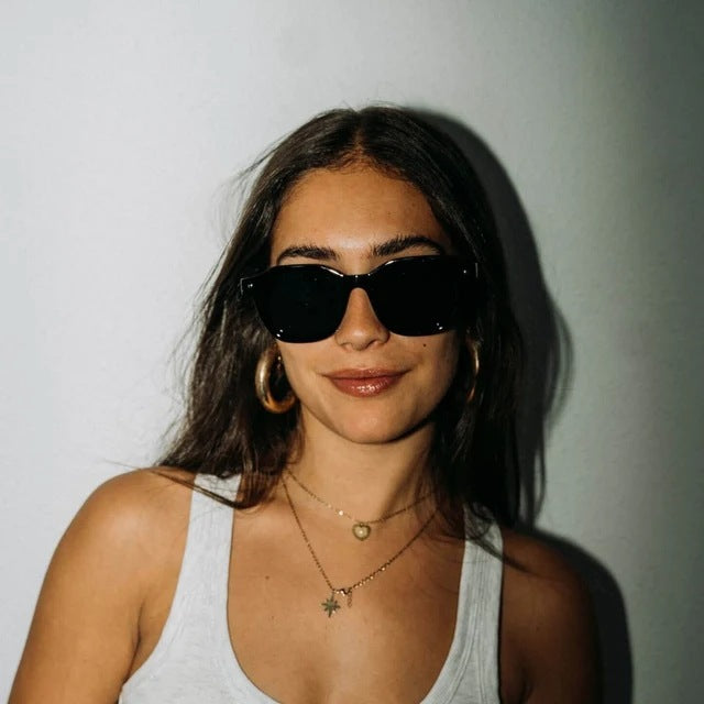 Damen moderne Retro-Sonnenbrille mit einzigartigem Design Karnz