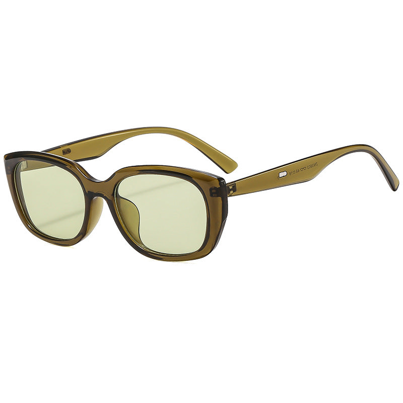 Damen modische oversized Sonnenbrille mit stilvollem Kunststoffrahmen Karnz
