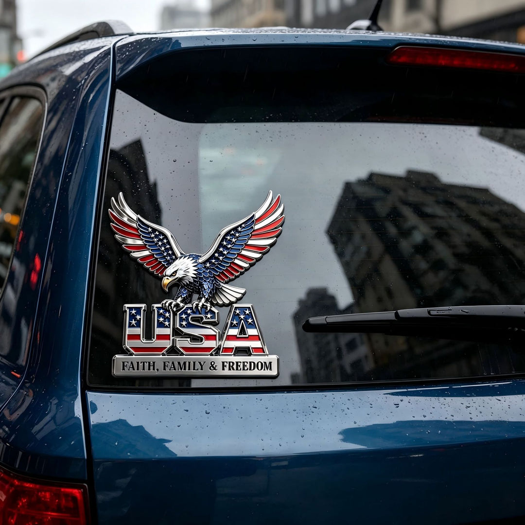 Dekofigur mit Adler-Symbolik