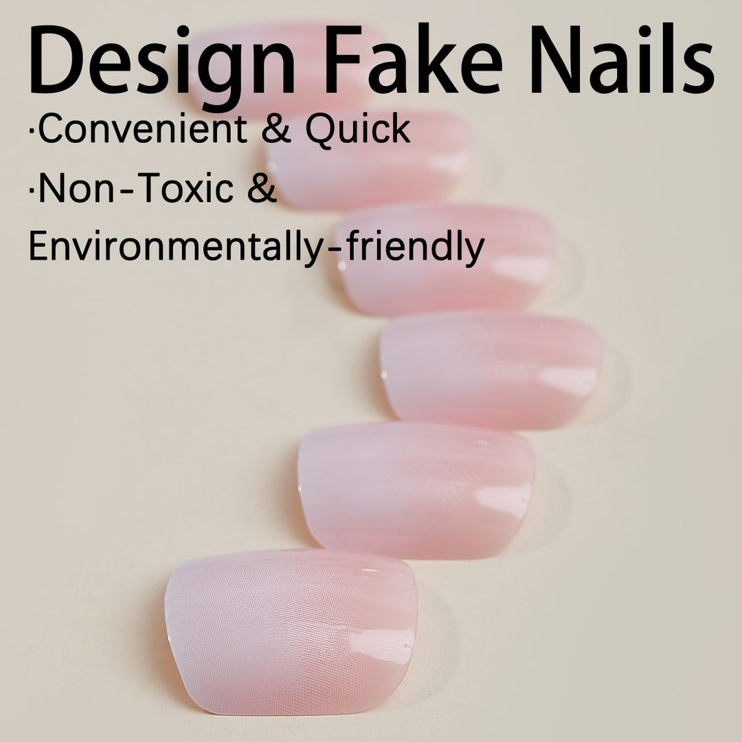 Kunstnagelset mit natürlichem Look und Hochglanz Karnz