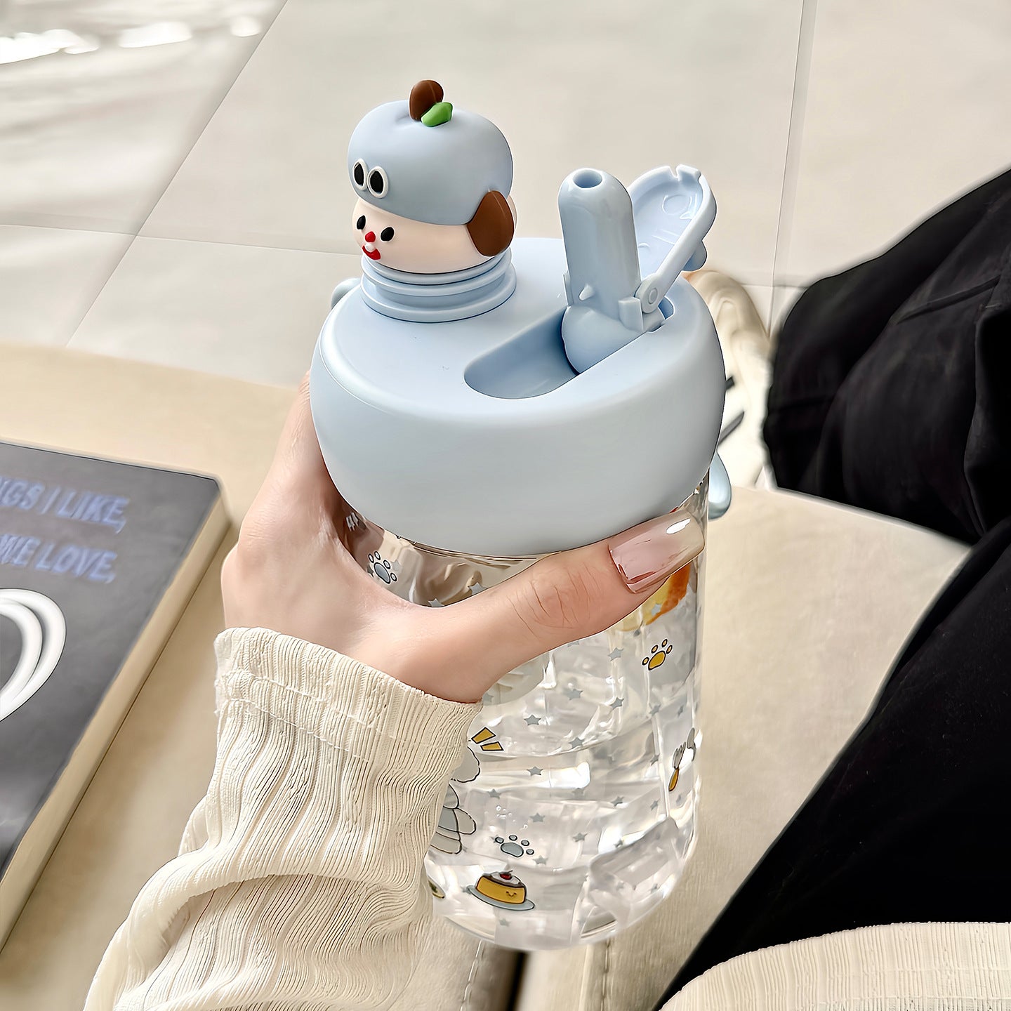 Unisex Trinkflasche mit fröhlichem Weihnachtsdesign Karnz