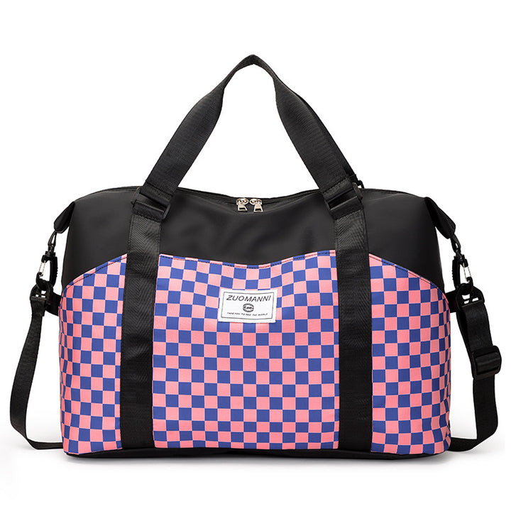 Stilvoller Schachbrett-Duffle-Bag Karnz