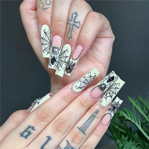 Halloween-Themen Press-On Nail Art Extensions Karnz
