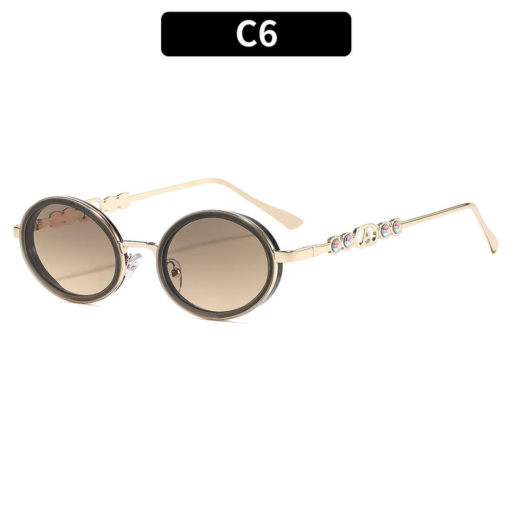 Runde Rahmen Modische Sonnenbrille