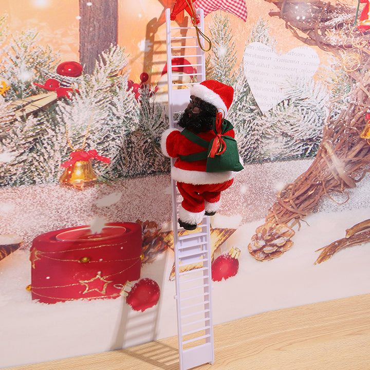 Dekorativer Weihnachtsmann mit Leiter Karnz