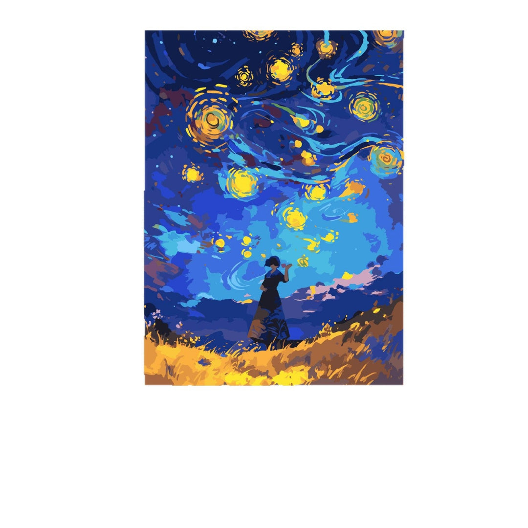 Traumhafte kosmische Landschaft Wandkunst Karnz