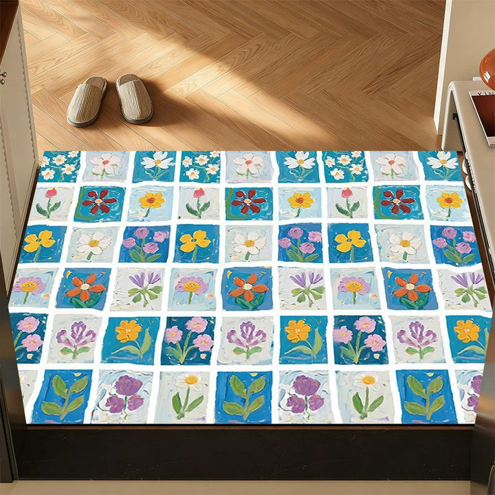 Musterte Blumenbereich Matte
