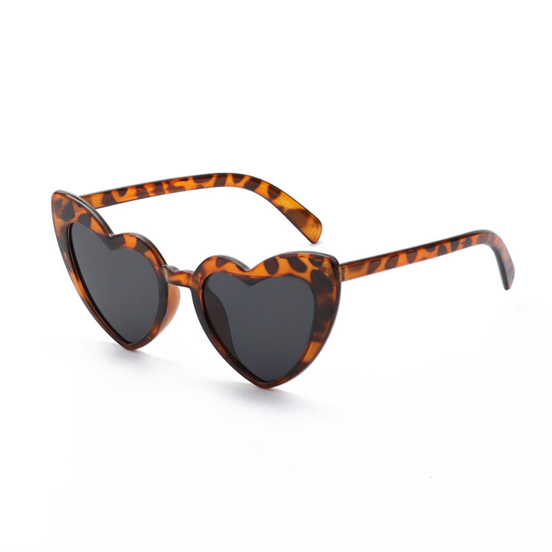 Herzförmige Retro-Sonnenbrille Karnz