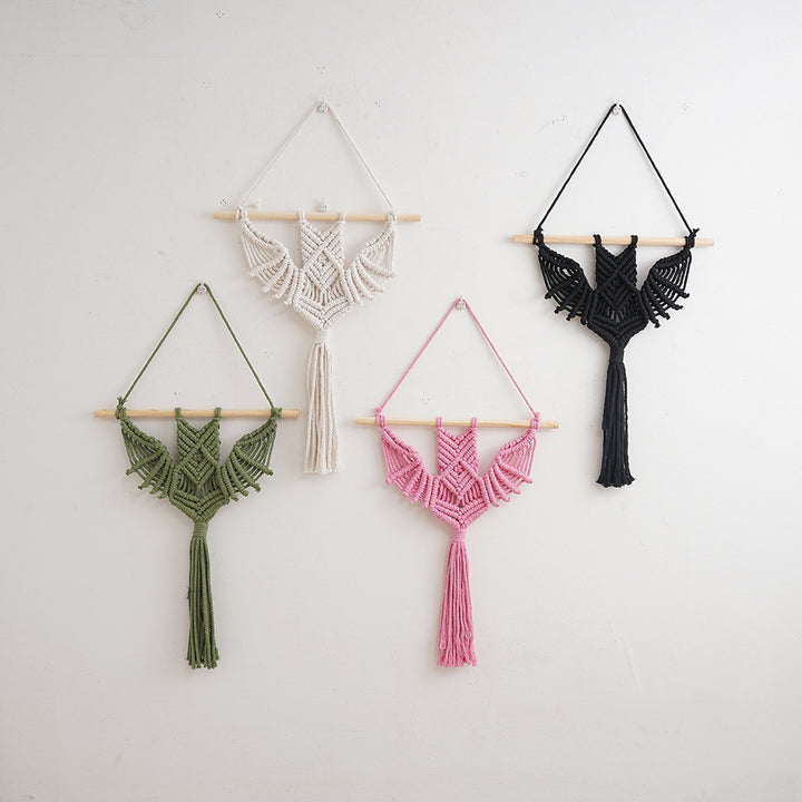 Macramé Wandkunst Dekor mit aufwendigem Design Karnz