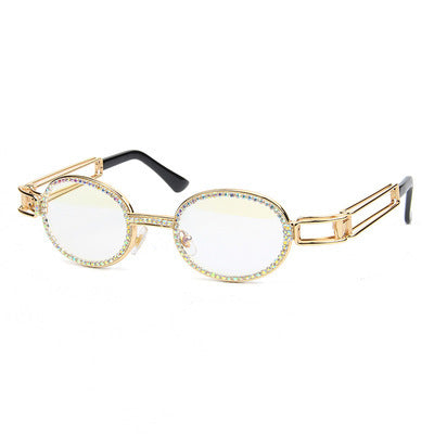 Damen feminine Designer-Sonnenbrille mit extravagantem Rahmen Karnz