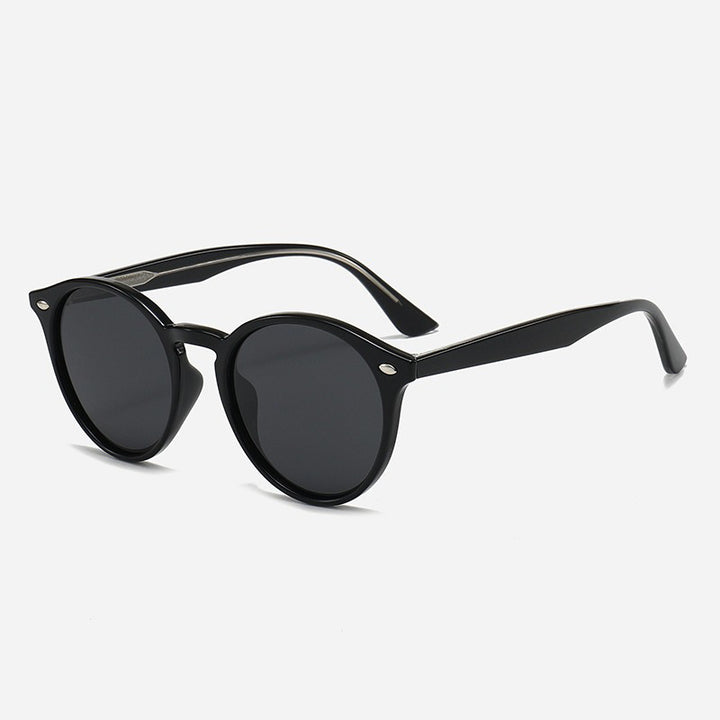 Damen Stilvolle runde Sonnenbrille Karnz