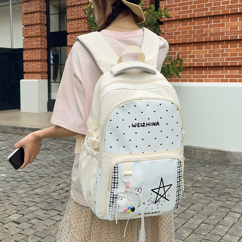 Trendige gepunktete Rucksack Karnz 1791204846