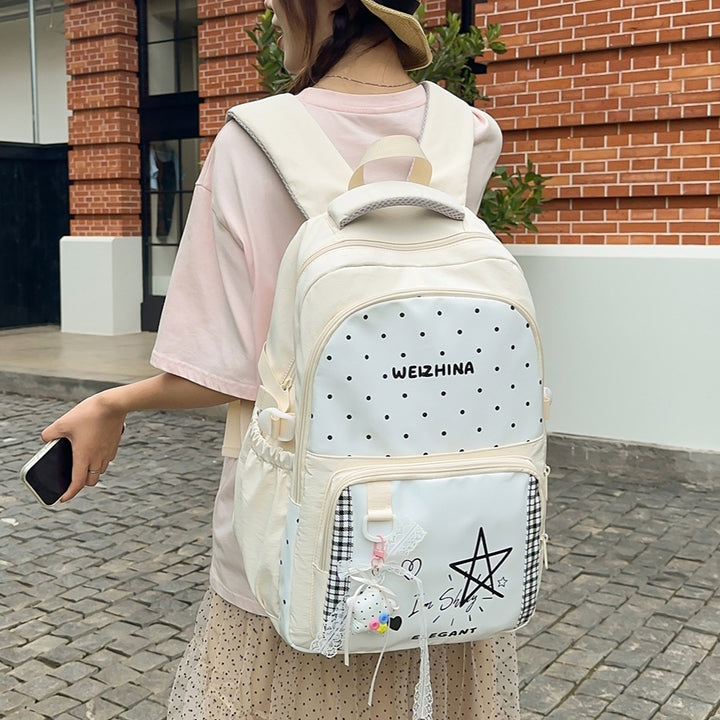 Trendige gepunktete Rucksack Karnz 1791204846